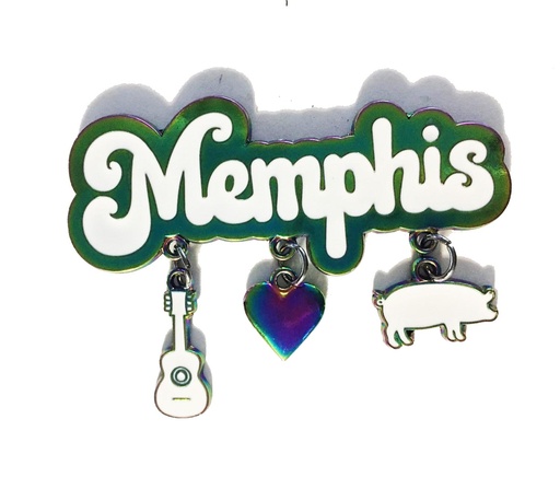 [M6281] Memphis Magnet - Pig Heart Guitar Dangle