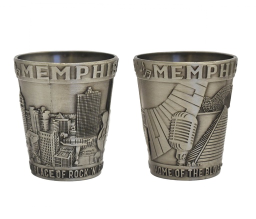 [M6297] Memphis Shot Glass - Pewter