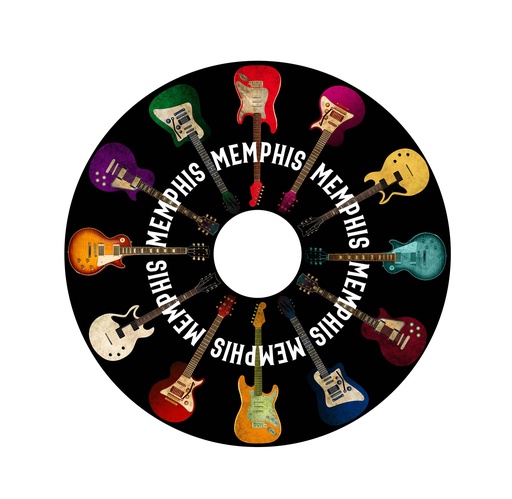 [M6310] Memphis Magnet - Guitar Record Tin