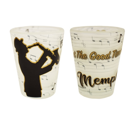 [M6322] Memphis Shot Glass - Good Times Roll Frost