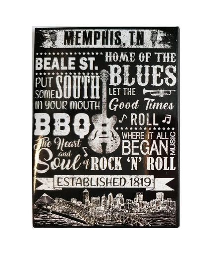 [M6327] Memphis Magnet - Sayings Blk & Wht