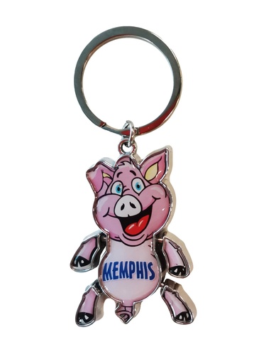 [M6396] Memphis Key Chain - Piggy Swivel