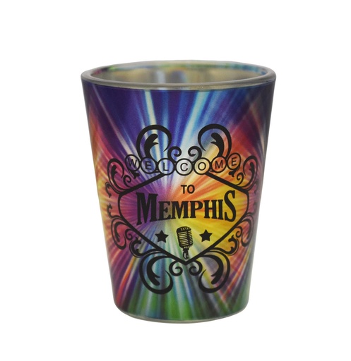 [M6535] Memphis Shot Glass - Foil Welcome