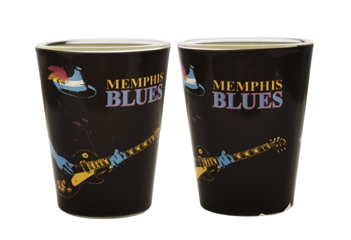 [M6537] Memphis Shot Glass - Blues Man