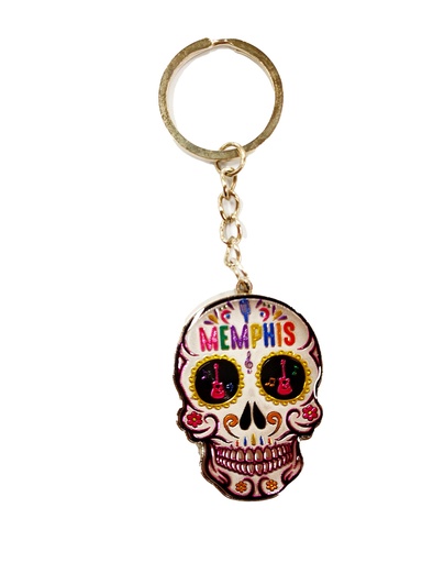 [M6631] Memphis Keychain - Sugar Skull