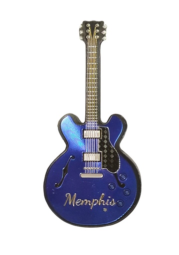 [M6678B] Memphis Magnet - Foil Guitar Blue