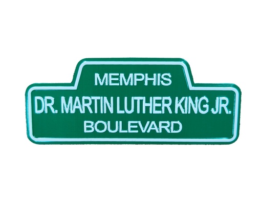 [M6698] Memphis Magnet - Martin Luther King Blvd Tin