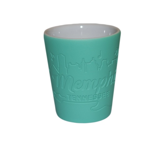 [M6733] Memphis Shot Glass - Sandblast Teal