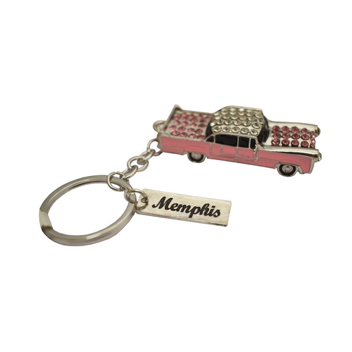 [M6879] Memphis Keychain - Pink Caddy Bling