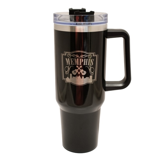 [M7015] Memphis Tumbler 40oz  - Black