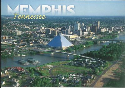 [MSP2087] Memphis Postcard - Aerial - Pack of 50