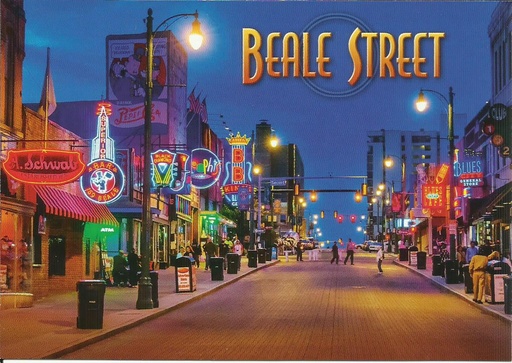 [MSP2111] Memphis Postcards - Beale Street - Pack of 50