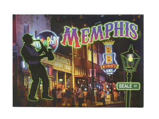 [MSP2145] Memphis Postcards - Blues Man - Pack of 50