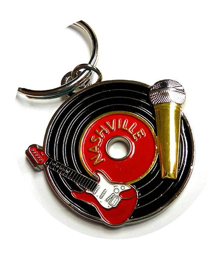 [N5010] Nashville Key Chain - Record with Microphone