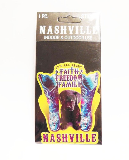 [N5117] Nashville Sticker - Faith Puppy