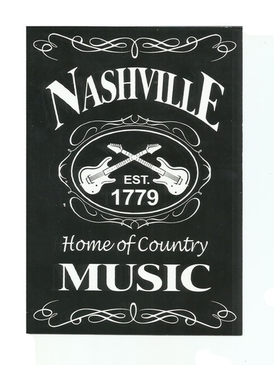 [N5136] Nashville Postcards - Blk & Wht - Pack of 50