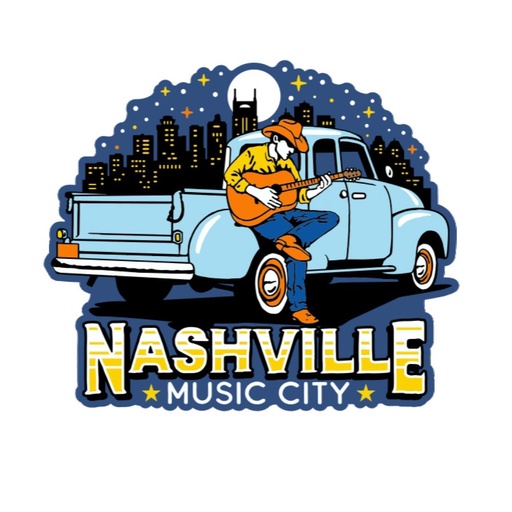 [N5162] Nashville Magnet - Skyline w/ Truck