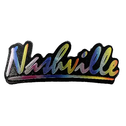 [N5320] Nashville Magnet - Name Metallic