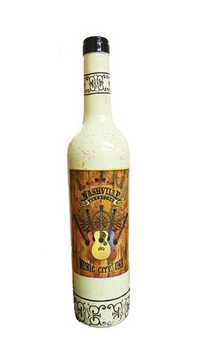 [N5422] Nashville Wine Bottle - Wood Panel Decor