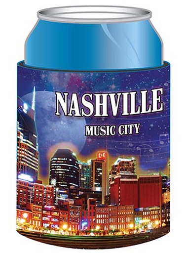 [N5463] Nashville Huggie/Koozie - Night Skyline