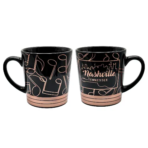 [N5876] Nashville Mug - Rose Gold Music Note