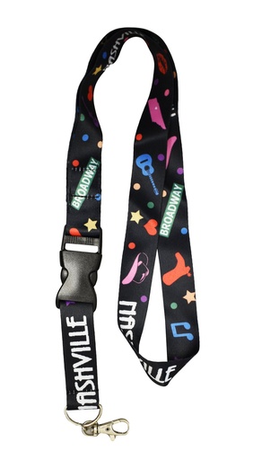 [N6184] Nashville Key Chain/ Lanyard - Icons