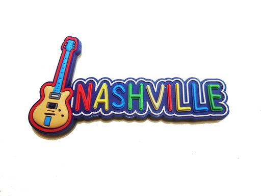 [N6278] Nashville Magnet - PVC w/Guitar