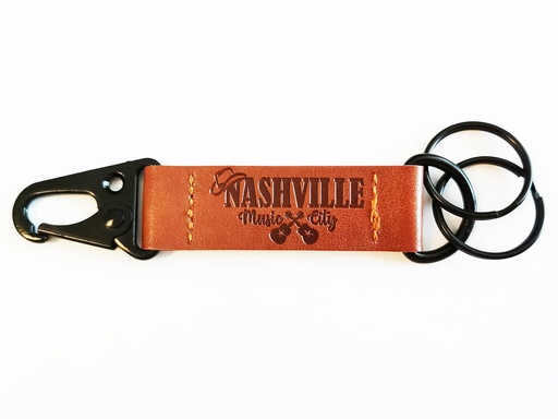 [N6293] Nashville Key Chain - Leather Belt Clip