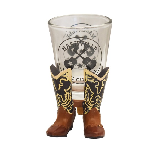 [N6696] Nashville Shot Glass - Boot Stand - 6pc Set Only