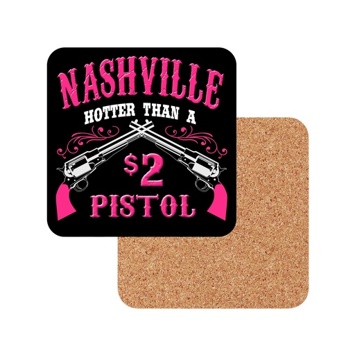 [N6755] Nashville Coasters - Hotter Than A $2 Pistol - 6pc Set