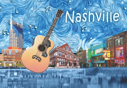 [N6815] Nashville Postcards - Starry Sky - Pack of 50