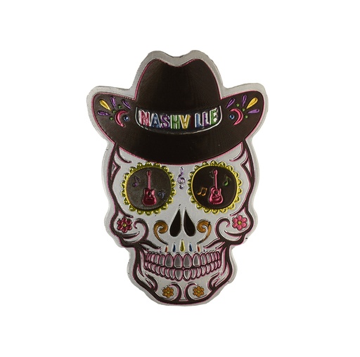 [N6845] Nashville Magnet - Skull Cowboy Hat