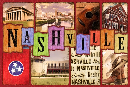 [N6848] Nashville Postcards - Photo Frames - Pack of 50