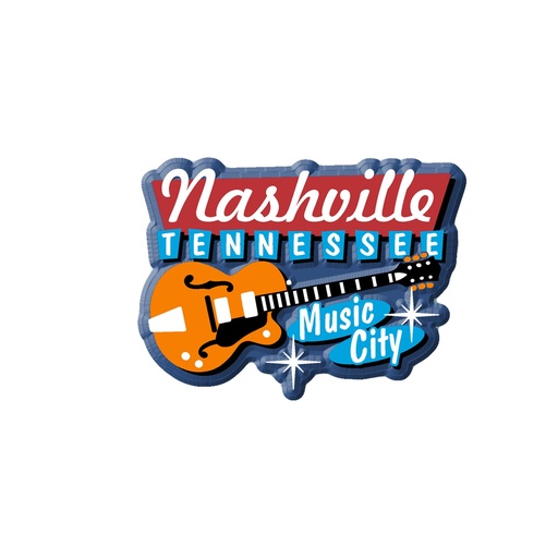 [N6974] Nashville Magnet - Guitar Sign