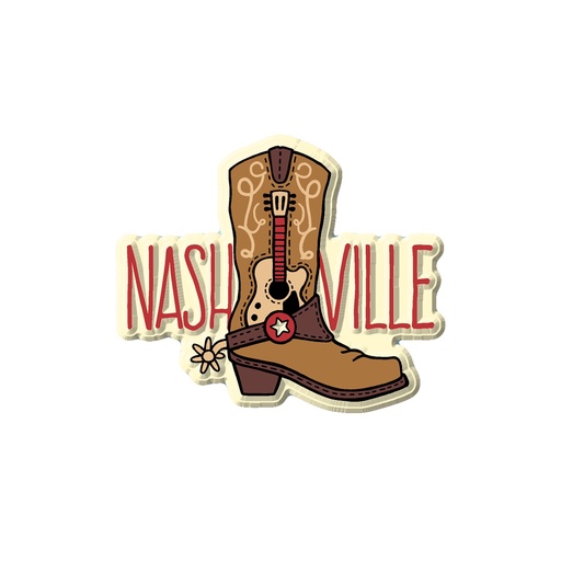 [N6976] Nashville Magnet - Boot