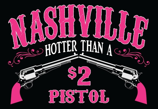 [N6984] Nashville Post Cards - Hotter Than A $2 Pistol - Pack of 50