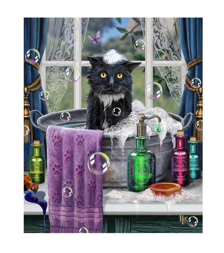 [P6225] Lisa Parker Art Throw Blanket - Bath Time