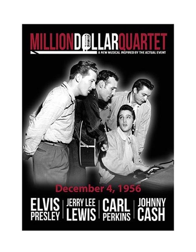 [Q5116] Million Dollar Quartet Magnet - Black & White