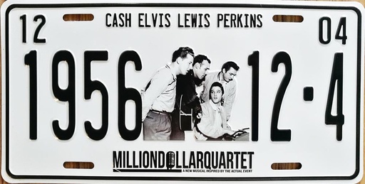 [Q5995] Million Dollar Quartet License Plate - 1956