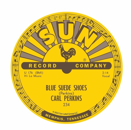 [SR6446] Sun Record Magnet -  Blue Suede Shoes /Carl Perkins