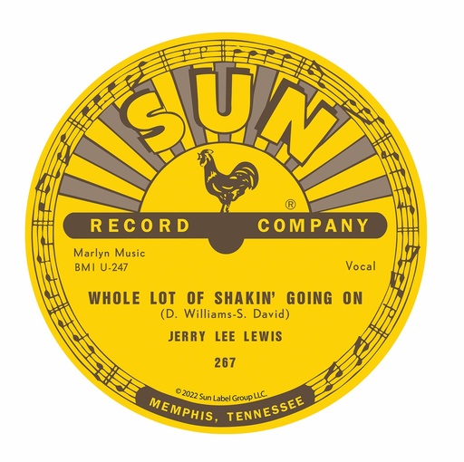 [SR6447] Sun Record Magnet - Jerry Lee Lewis Whole Lot Of Shakin'