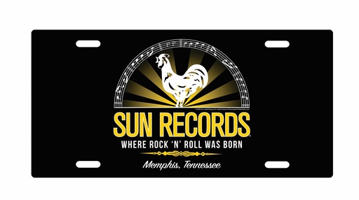 [SR6534] Sun Record License Plate