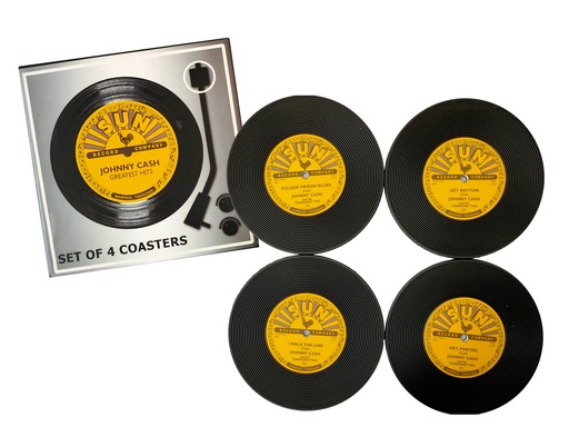 [SR6661] Sun Record Coasters - Johnny Cash Folsom - 4pc Set