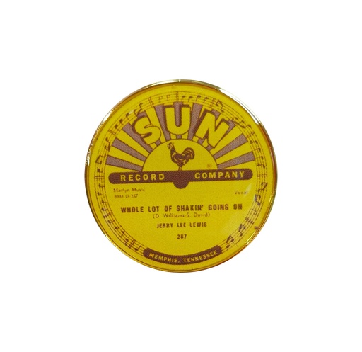 [SR6701] Sun Record Pin - Jerry Lee Lewis Whole Lot Of Shakin'