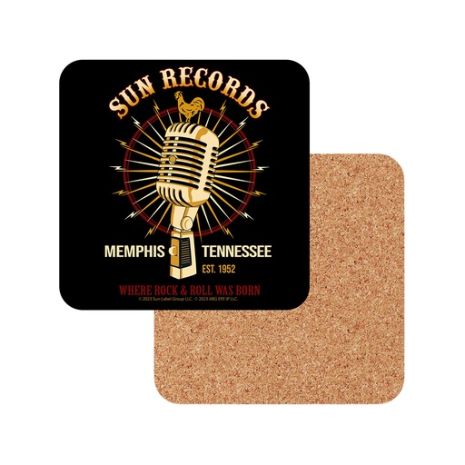 [SR6766] Sun Record Coasters - Microphone - 6pc Set