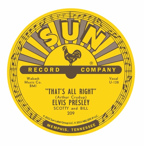 [SRE6443] Sun Record Magnet - Elvis That's All Right