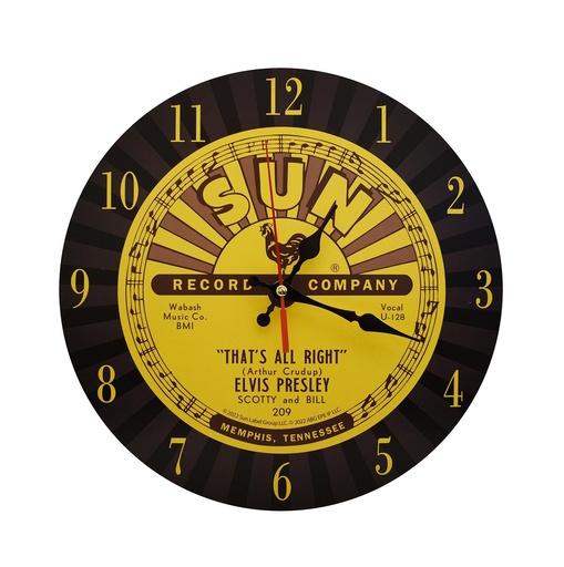 [SRE6458] Sun Record Clock - Elvis That's All Right