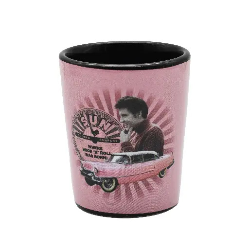 [SRE6559] Sun Record Shot Glass - Elvis Pink