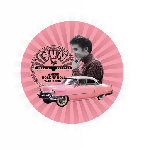 [SRE6560] Sun Record Sticker - Elvis Pink