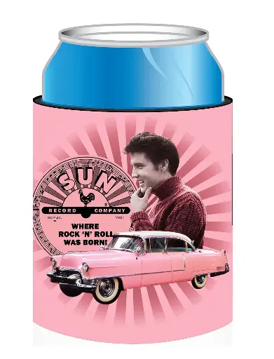 [SRE6563] Sun Record Huggie/Koozie - Elvis Pink